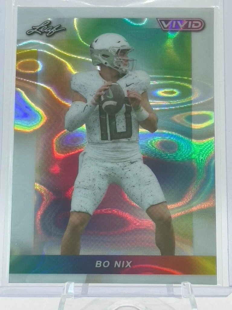 Bo Nix Leaf Vivid #13 Yellow Lava