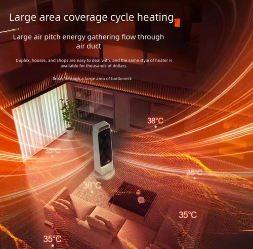 Portable Home room Desktop Office electric fan heater electric mini space fan - Picture 4 of 5