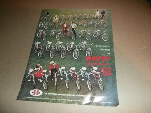 Folleto de bicicleta Huffy 1963 vintage - Imagen 1 de 6