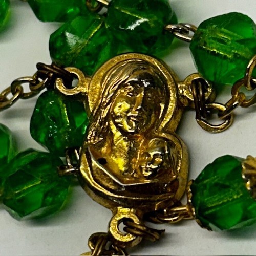 vintage catholic rosary beads 19 inches Made in Italy - Picture 4 of 16