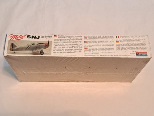 Miller SNJ Airplane - Monogram Airplane Model Kit 1:48 - Unopened - Picture 4 of 6