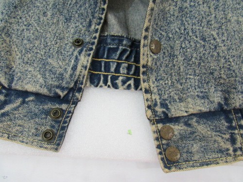 West Pac International Seol Korea Fashion Sz L Mens Blue Jean Jacket Cotton  - Picture 8 of 8