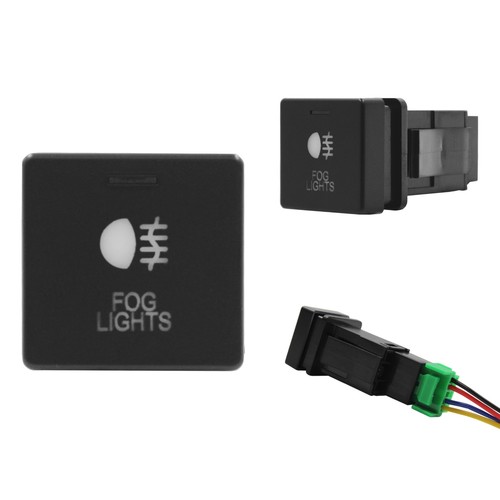 FOG LIGHTS Square Console Push Switch Suit MAZDA BT50 BT-50 TF 2021+ 12v - Picture 2 of 12