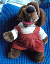 vtg wrinkles the dog hand puppet Ganz Bros Plush with Original tage 1981