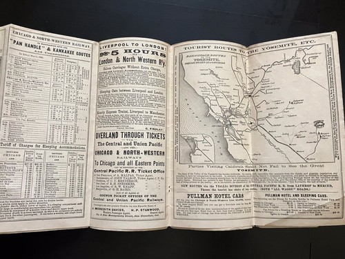 1880 CHICAGO AND NORTH WESTERN TRUNK LINE  FOLDOUT MAP AND INFO PAMPHLET - Picture 5 of 12