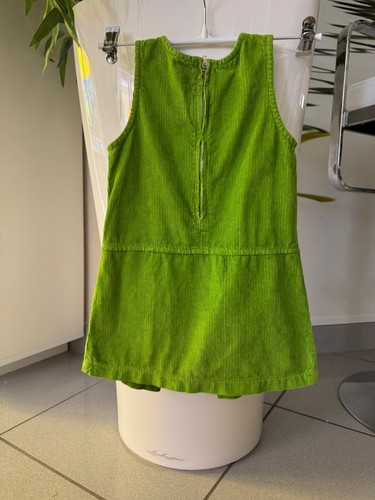 Mädchen Kleid BENETTON Grün Cord Gr. 80/86 - Bild 2 von 3