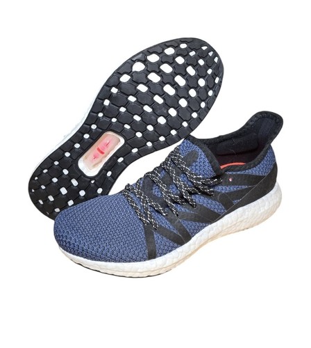 Adidas Speedfactory AM4NYC UltraBoost Men's Running Shoes Sz 4 Blue Black G5474 - Picture 2 of 6