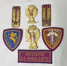 Polizia Stradale Italienische Highway Patrol  Mützenabzeichen + Aufnäher