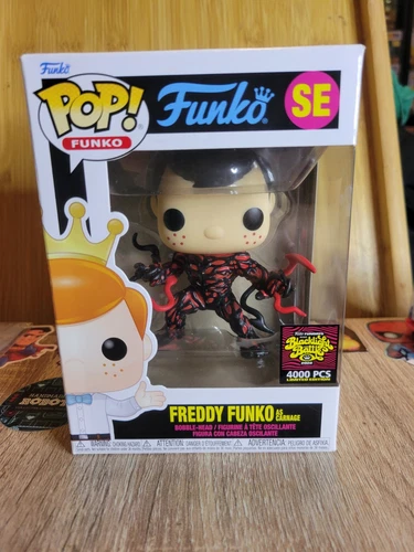Funko Pop! Vinyl: Marvel Freddy Funko as Carnage FNDY 4000 Pcs LE With Protector