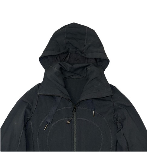 LULULEMON BLACK WOMEN JACKET WITH HOOD SIZE 2 - Picture 2 of 9