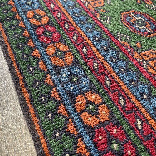 121 x 78cm Vintage Handmade Afghan Carpet Aqcha Traditional Oriental Wool Rug - Picture 12 of 24