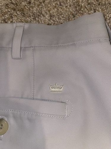 Peter Millar Crown Sport Golfshorts weiß/grau Herren Größe 40 Performance Stretch - Bild 5 von 7