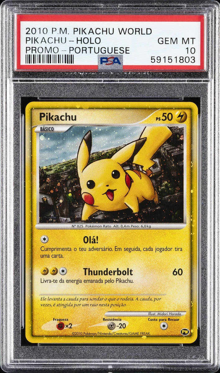 ピカチュウ ワールド ポルトガル psa10 pikachu world Pikachu Pokémon TCG Individual Collectible Card Game Cards in