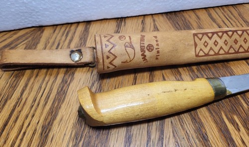 Early J. Marttiini Fish Fillet Knife Finland Leather Sheath Fishing Never Used - Picture 8 of 10