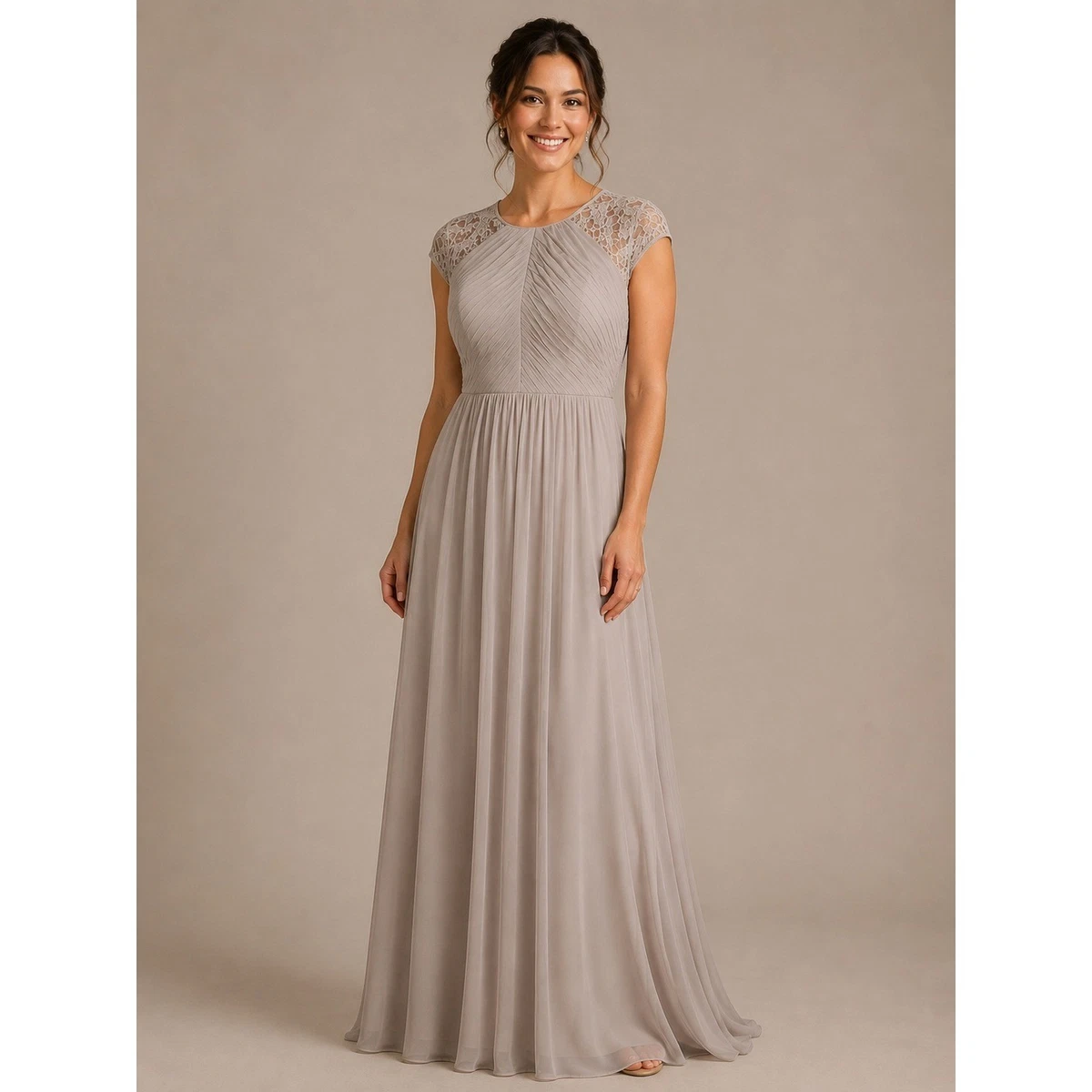 Lace Beige Bridesmaid Dresses for sale | eBay