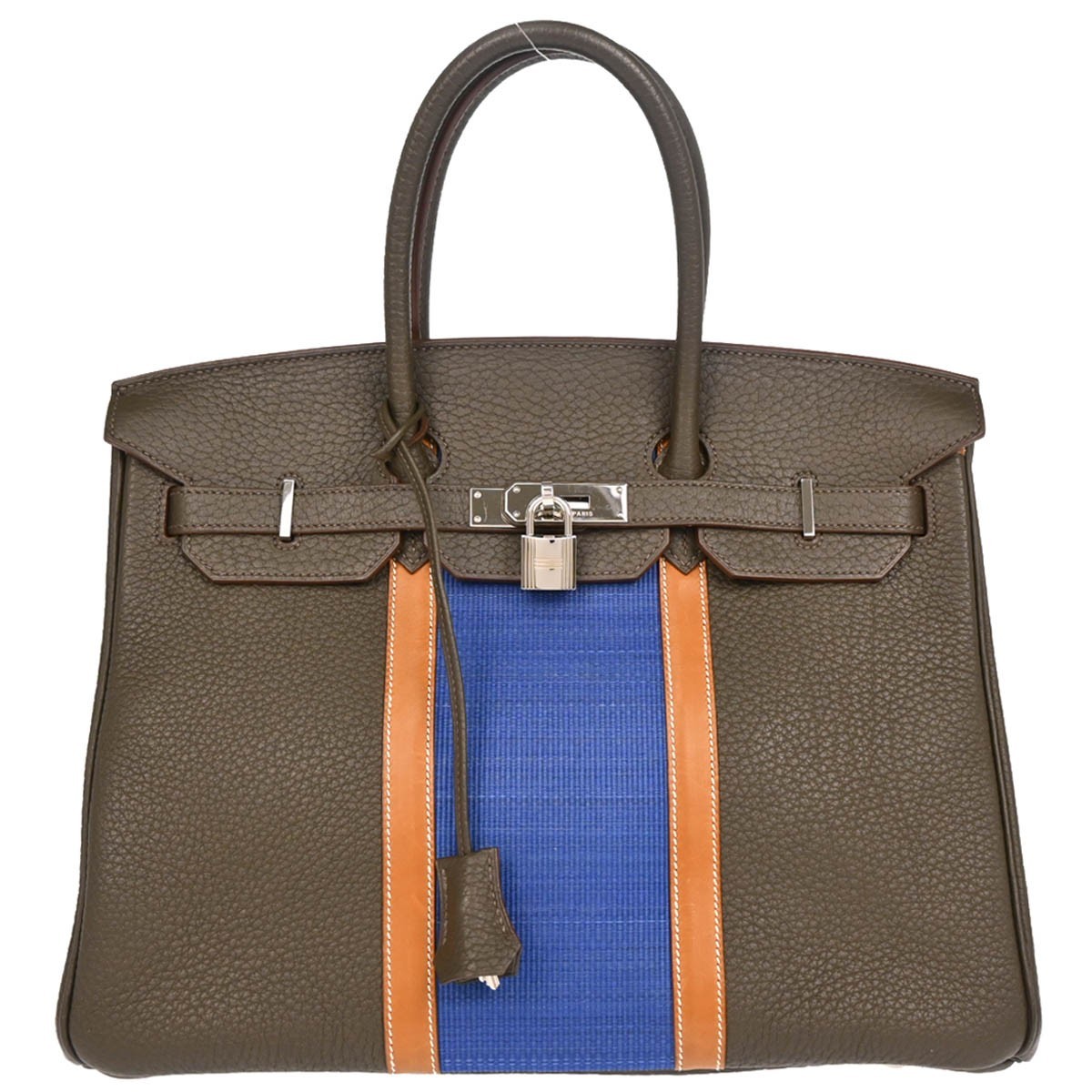 Hermes Vert Bronze Fjord Birkin Club 35 Handbag □Q 27X 186169 | eBay