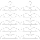  10 Pcs Travel Foldable Hangers Trousers Clothing Plastic Clothes