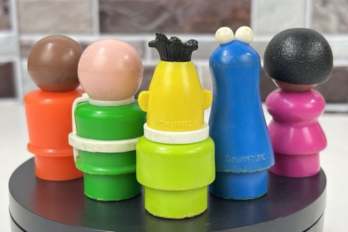Sesame Street Little People Lot of 5 Bert Cookie Monster Gordon Susan Mr Hooper - Picture 2 of 12