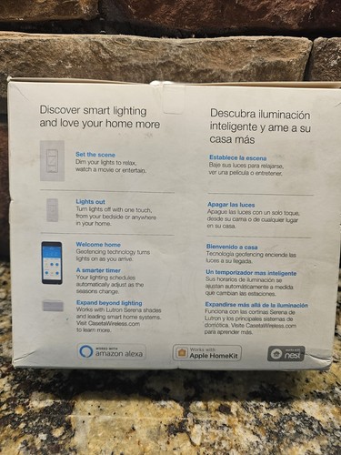 Lutron Caseta Smart Dimmer Starter Kit mit Smart Bridge - Weiß P-BDG-PKG1W - Bild 2 von 4