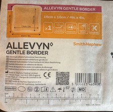 Smith & Nephew Allevyn Gentle Border Silicone Dressing 4"x4" 66800270 Lot Of 10