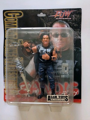 Zandig Black Shirt Wrestling Figure MOC Alex Toys CZW Big Japan GCW 2001