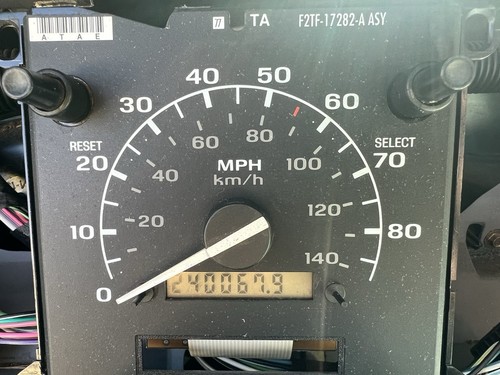 92-96 FORD F150 F250 F350 BRONCO SPEEDOMETER GAUGE HEAD 240k MILES - Picture 1 of 12