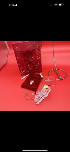 Waterford Crystal 2017 Annual Train Engine Ornament 40023153 Boxed w/enhancer - Picture 7 of 7