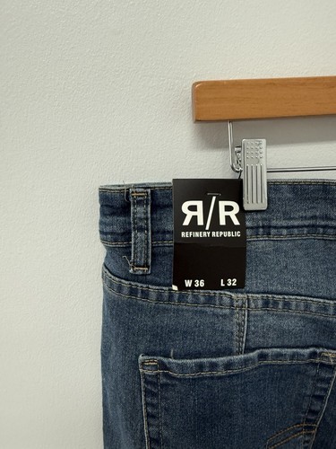REFINERY REPUBLIC MENS DENIM SIZE 36/32 New With Tags - Picture 4 of 7