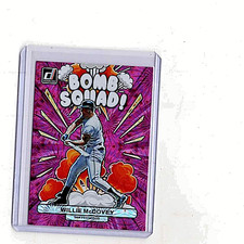 Willie McCovey - 2023 Panini Donruss Bomb Squad #BS4 Pink Fireworks