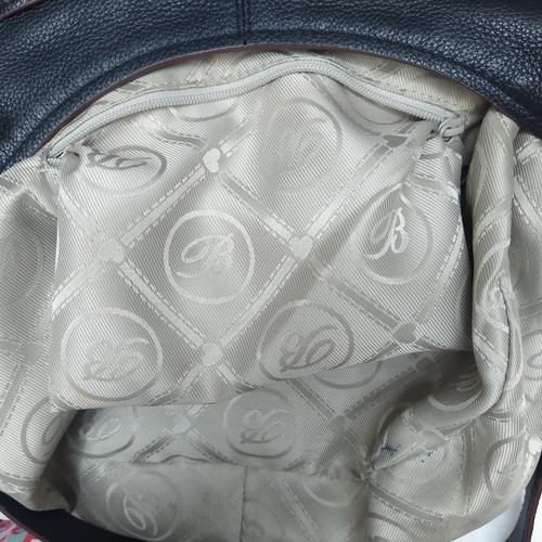 Brighton Black Leather Floral Tassel Zipper Closure Hobo Shoulder Bag - Bild 21 von 22