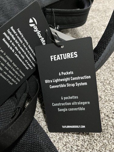 $260 New 2024 TaylorMade Flextech Carry Stand Golf Bag Grey 3 Way TM24 - Picture 6 of 6