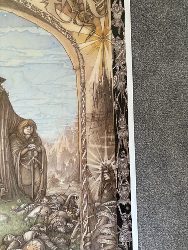 The Lords Of The Rings Vintage Poster 2931 J. Cauty 1988 Tolkien Wizard Gandalf - Picture 5 of 15