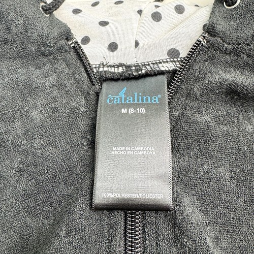 Catalina Black Hoodie Vest W/ Zip Up / Pockets Drawstrings Sz M Casual wear - Picture 6 of 6