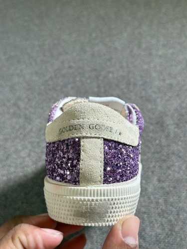 Golden Goose Old School Purple Glitter Classic Sneakers Girls Size 32 EU - Picture 9 of 12