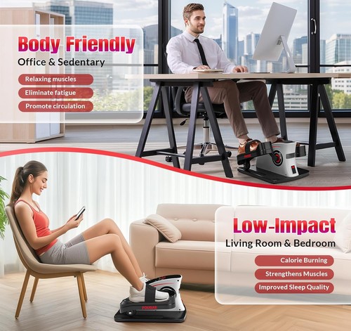 Elliptical Pedal Exerciser for Home, Electric Elliptical Machine for Seniors wit - Picture 6 of 8