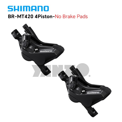 Shimano BR-MT420 Hydraulic Disc Brake 4-Piston Caliper PM Front/Rear/Pair OE - Picture 6 of 6