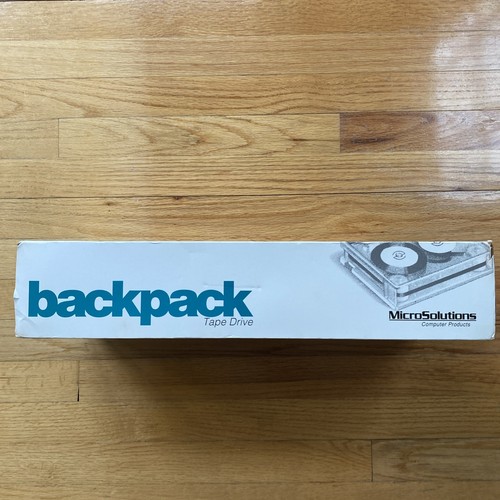 MicroSolutions Backpack Model 141080 External No-Slot Tape Backup Drive NEW - Zdjęcie 3 z 9