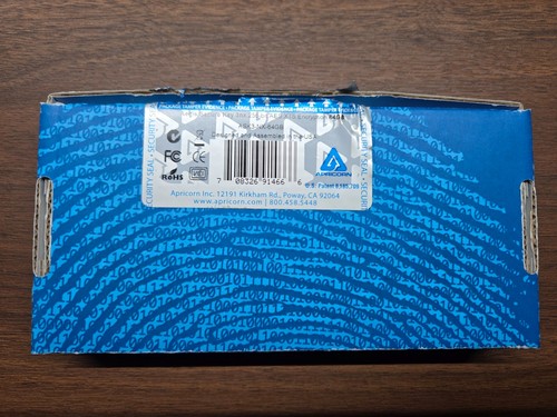 Apricorn Aegis Secure Key 3NX 64GB 256Bit AES XTS Encryption - Picture 3 of 5