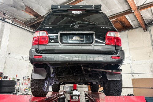 For 98-07 Toyota LX470 Land Cruiser | T304 Stainless Steel Cat Back Exhaust Kit - Picture 16 of 24