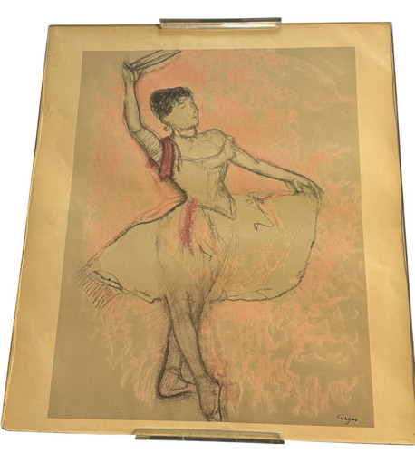 Edgar DEGAS Danseuse au Tambourin, ca. Früher Druck 1960 - Bild 15 von 15