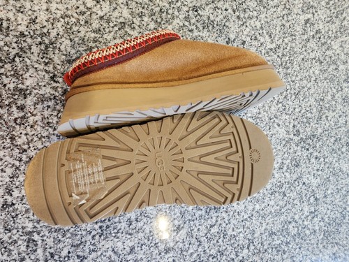 UGG TAN SUEDE PLATFORM SLIPPERS SHOES, WOMEN US 9 - Picture 3 of 6