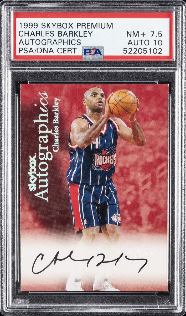 1999-00 Skybox Premium - Autographics Charles Barkley (AU