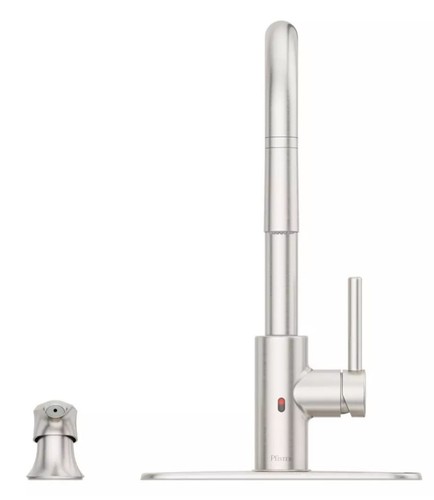 Pfister Zanna Touchless Kitchen Faucet with Soap Dispenser, Stainless Steel - Picture 4 of 12