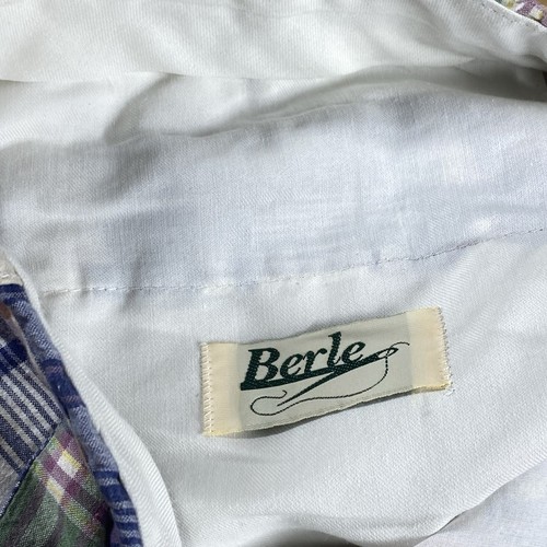 Berle Men’s Patchwork Indian Madras Bermuda Shorts Sz 42 VTG - Picture 10 of 11