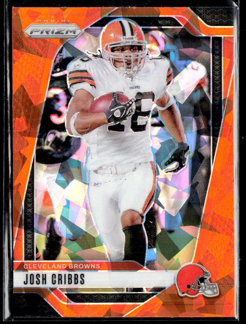 2024 Panini Prizm #72 Josh Cribbs Orange Ice