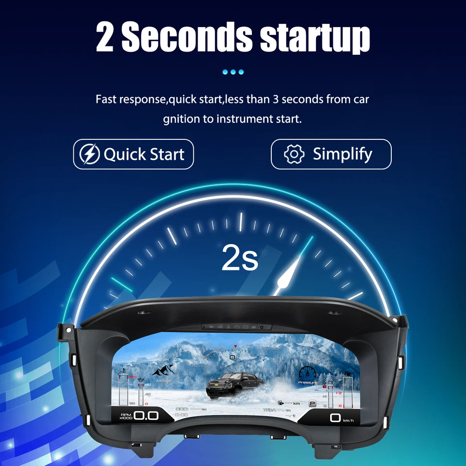 Digital Gauge Instrument Cluster For Chevrolet Silverado GMC Sierra 2007-2013 - Изображение 4 из 4