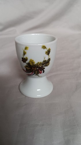 Eierbecher patriotisches Porzellan WK I gebundenes Eichenlaub