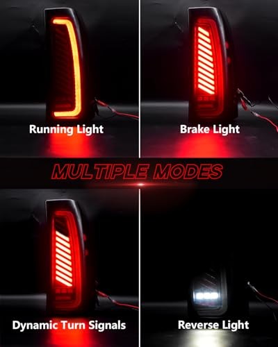 Sequential LED Tail Lights for 1999-2002 Chevy Silverado 1500/2500 & 1999-2006 - Picture 3 of 7