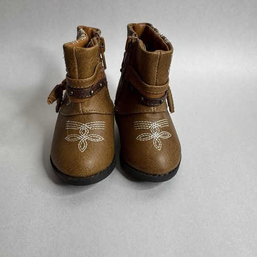 Garanimals Baby Infant Girl's Western Boots Size 2 Shoes - Picture 2 of 9