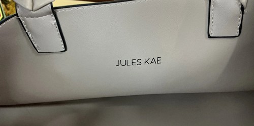 Jules Kae New Vegan Leather Tote – Box of Style by Rachel Zoe – Beige/Blush NWT - Picture 9 of 9